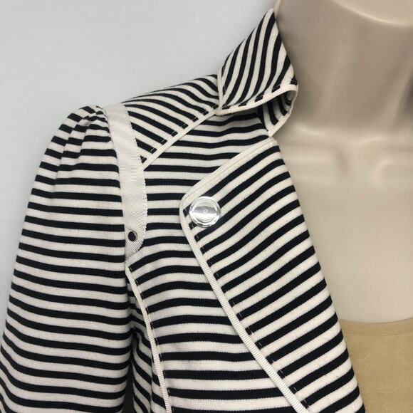 White House Black Market Stripe Moto Jacket - Picture 13 of 16